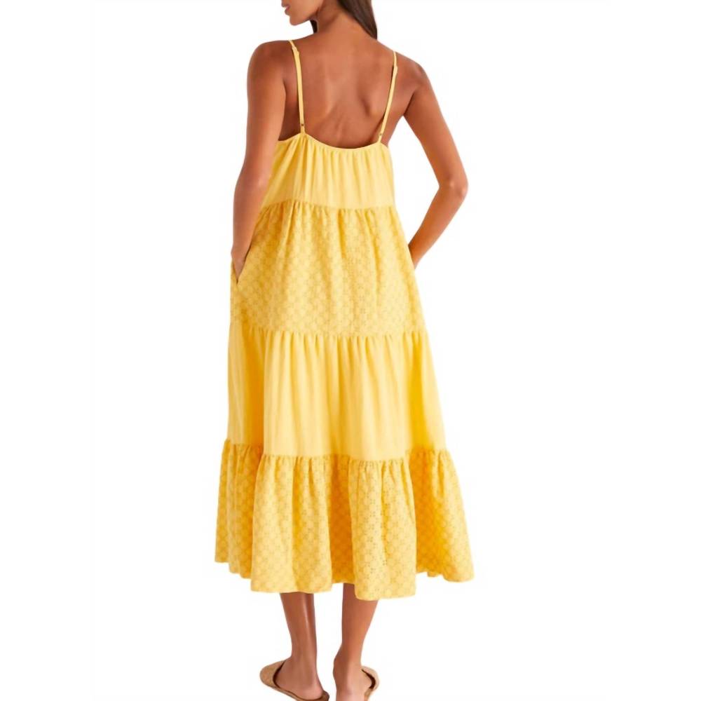 NEW Z SUPPLY dalilah eyelet midi dress in maze - Picture 6 of 6